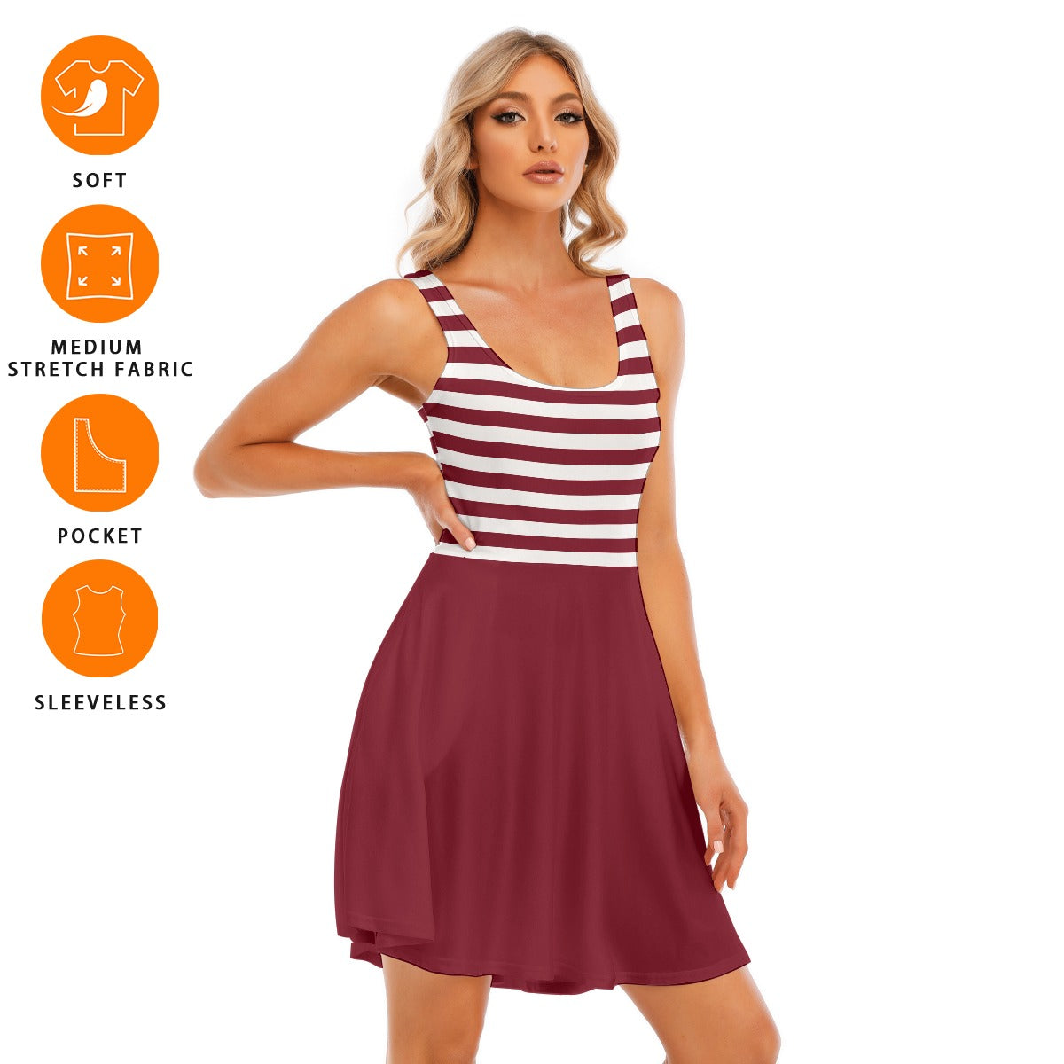 Striped Adult Dress