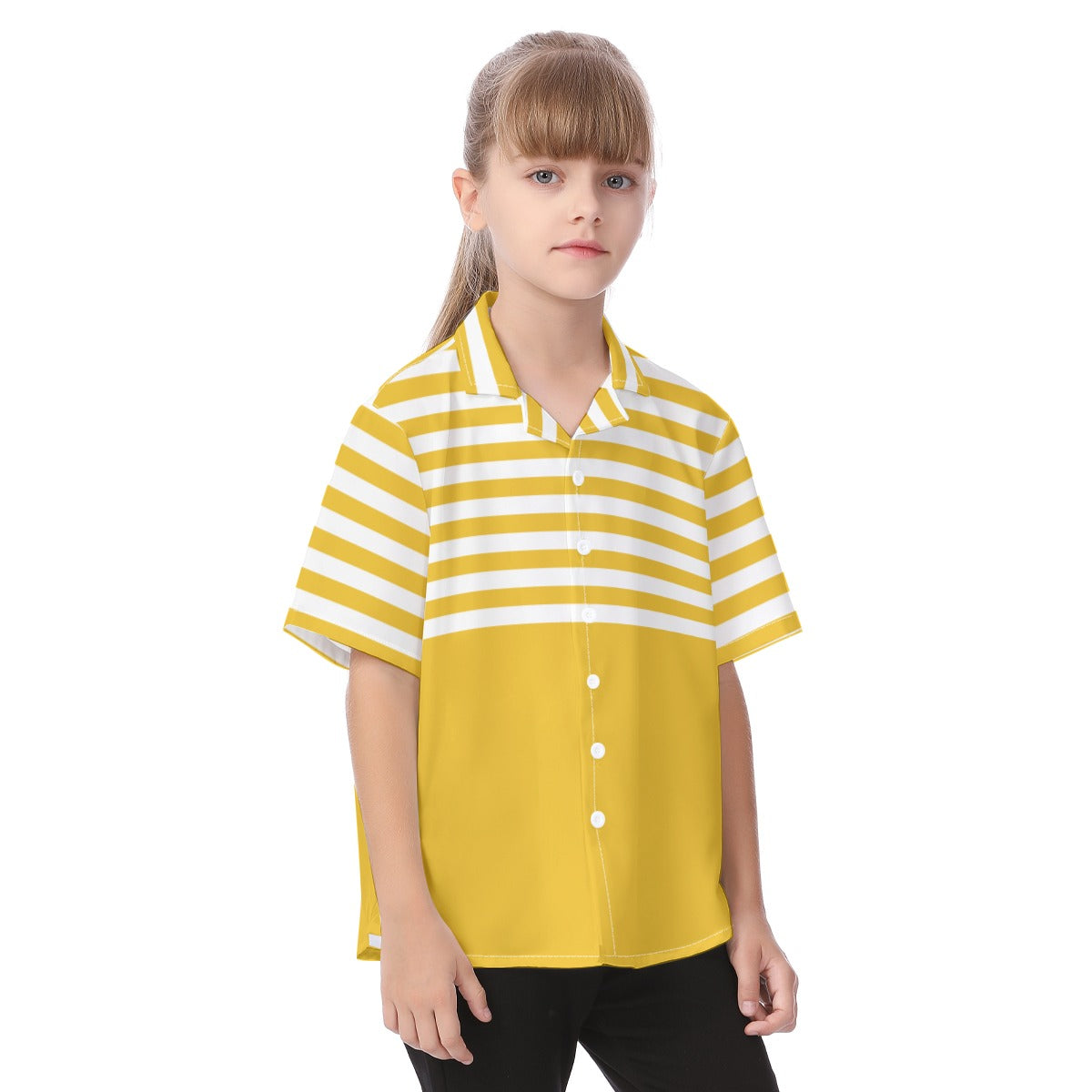 Striped Kid's Button Up