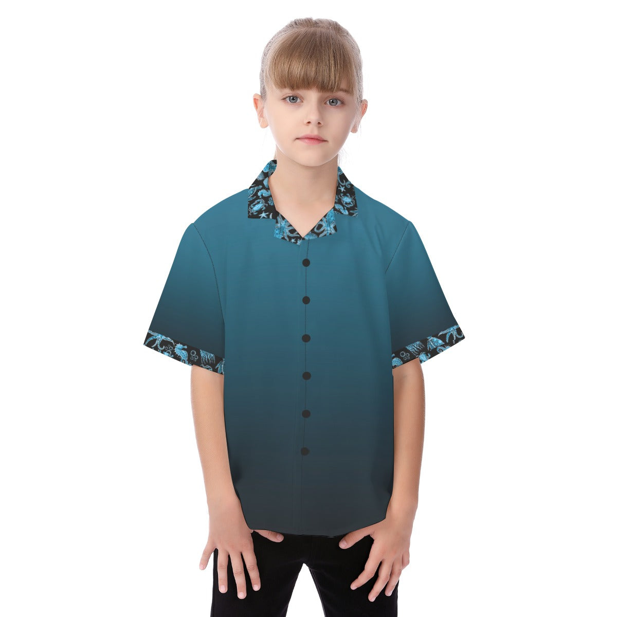 Deep Blue Sea Kid's Button Up