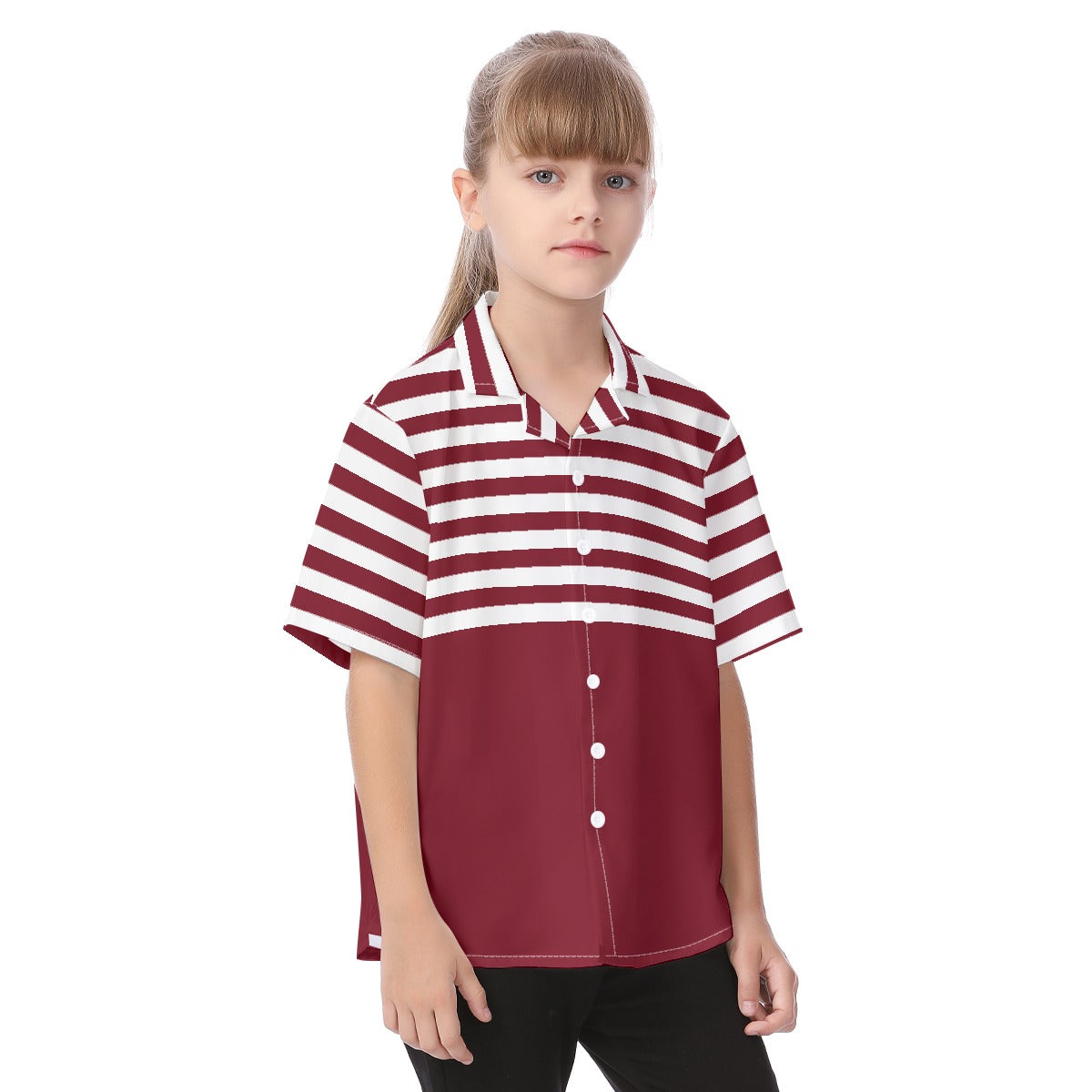 Striped Kid's Button Up