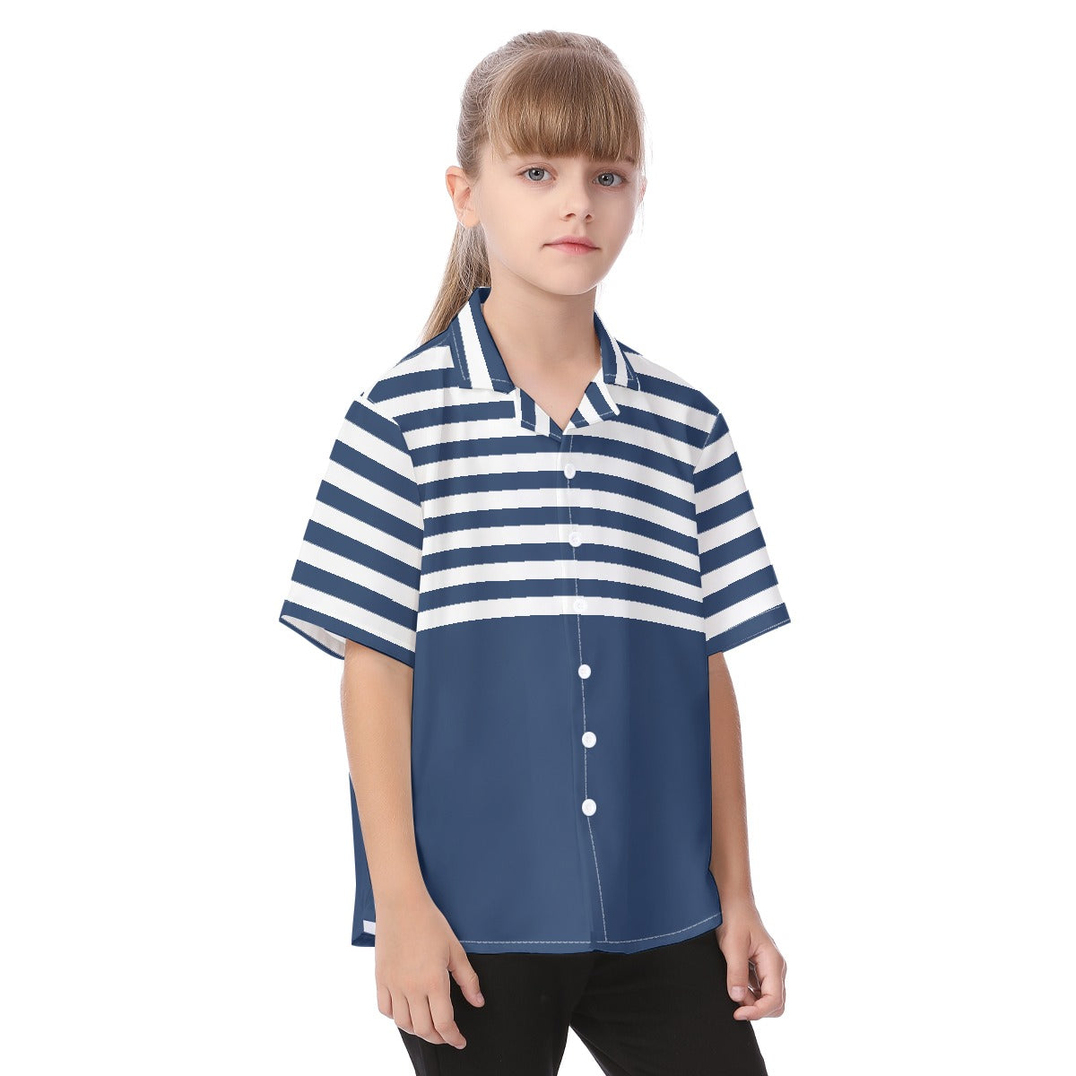 Striped Kid's Button Up