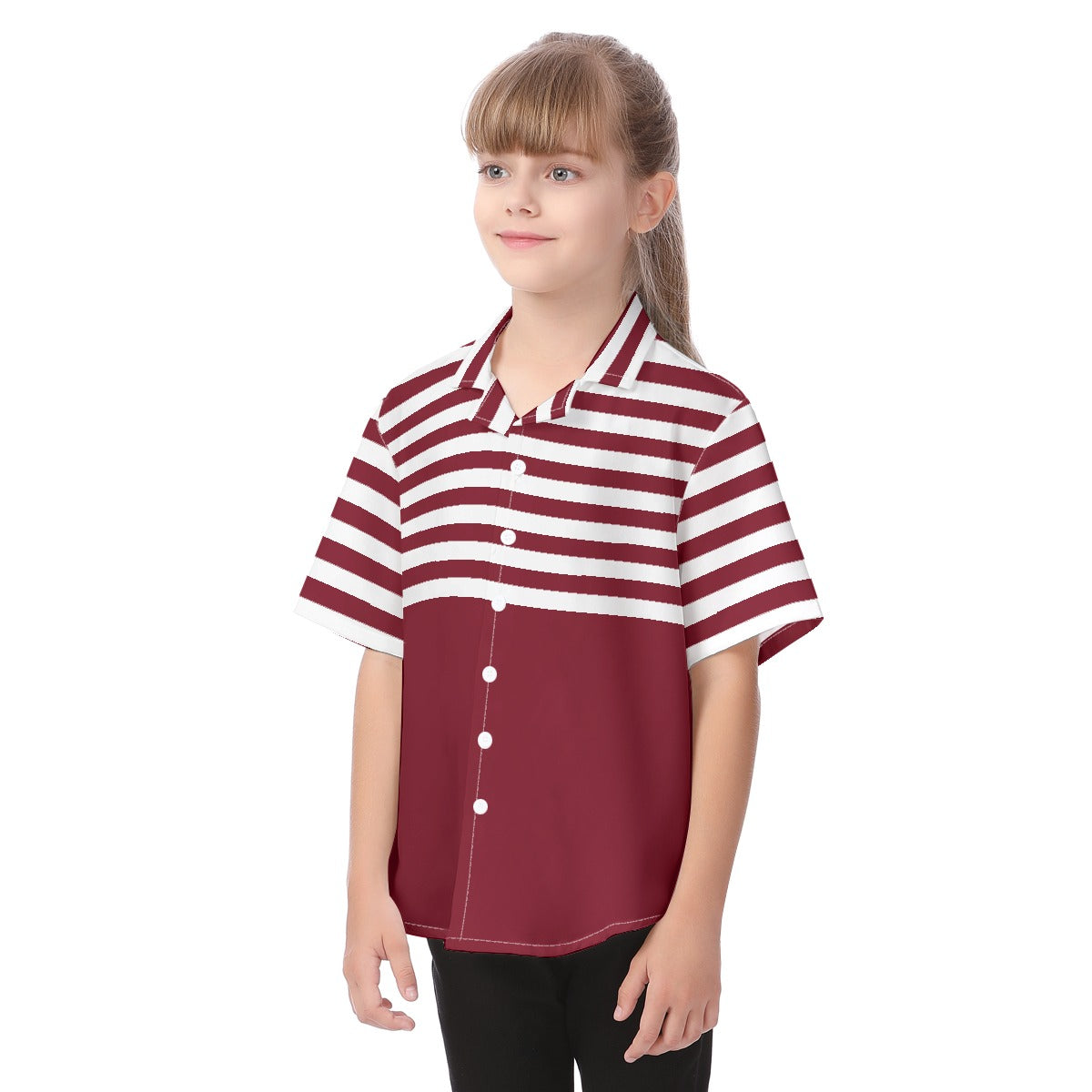 Striped Kid's Button Up