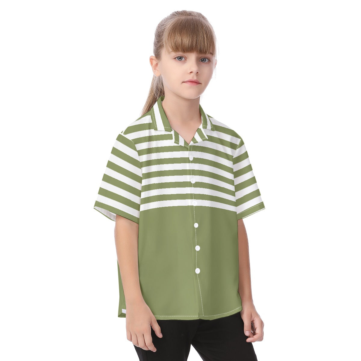 Striped Kid's Button Up