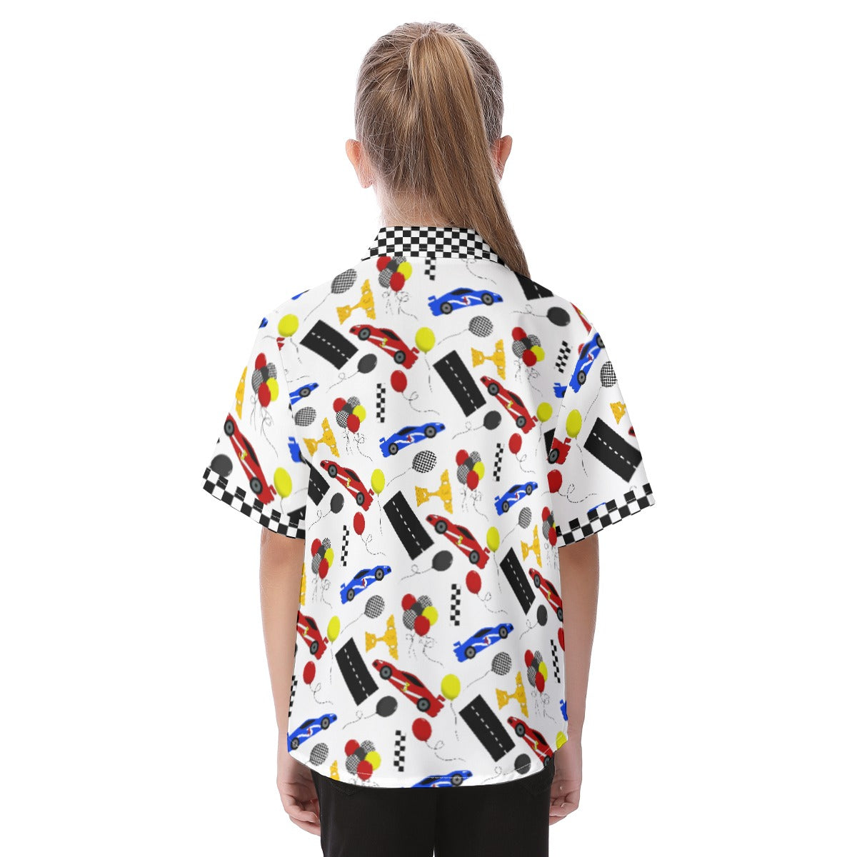 Let's Race! Kid's Button Up