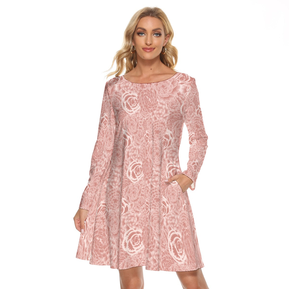 Mama Floral Long Sleeve Adult Dress