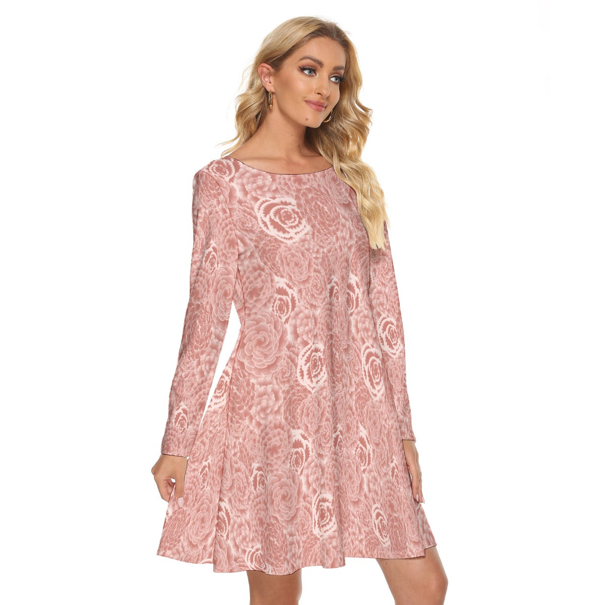 Mama Floral Long Sleeve Adult Dress