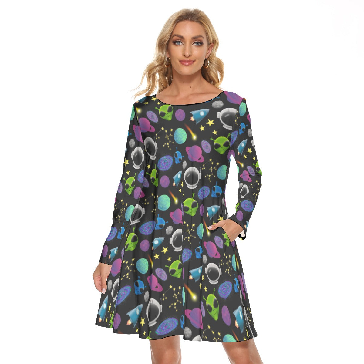 Out of This World Long Sleeve Adult Dress