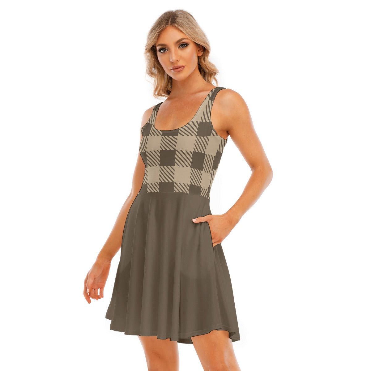 Fall Favorites Adult Dress Plaid