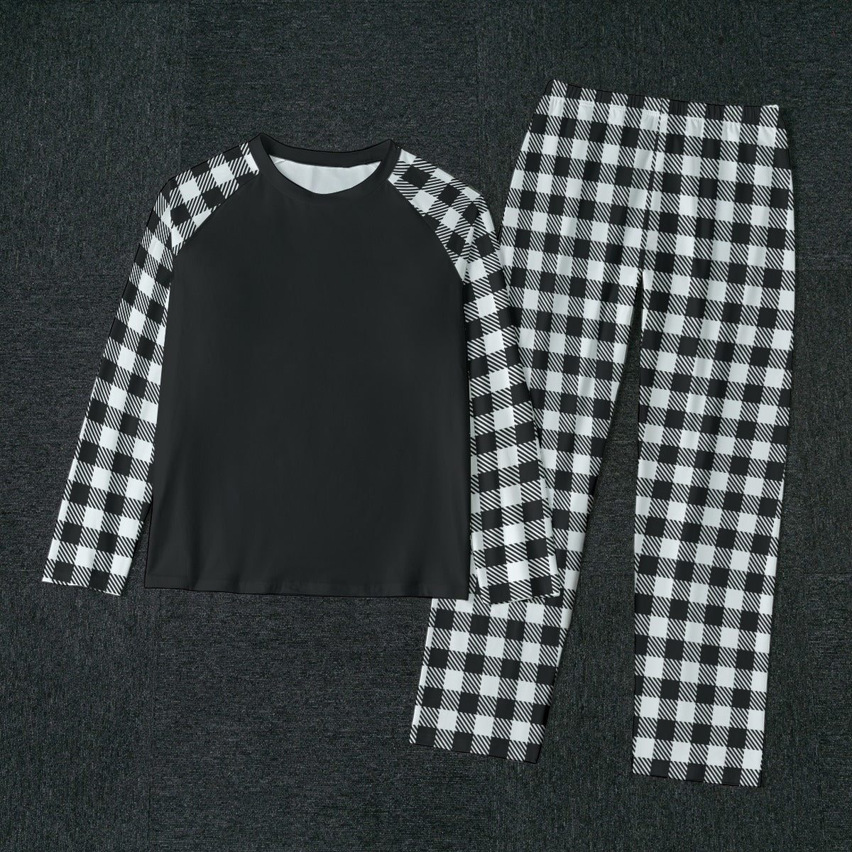 Men's White Buffalo Plaid Jammies