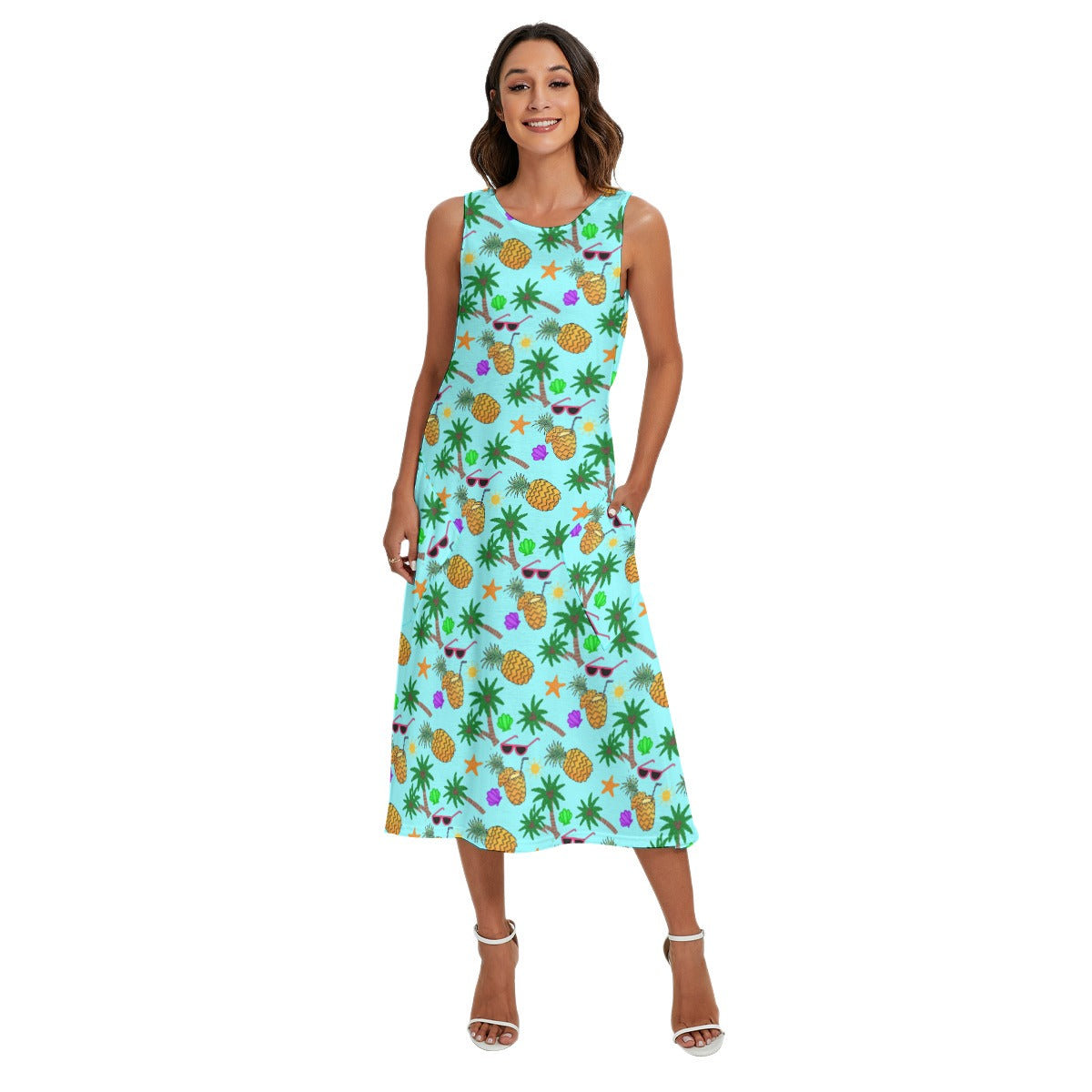 Tropical Getaway Adult Tank Dress