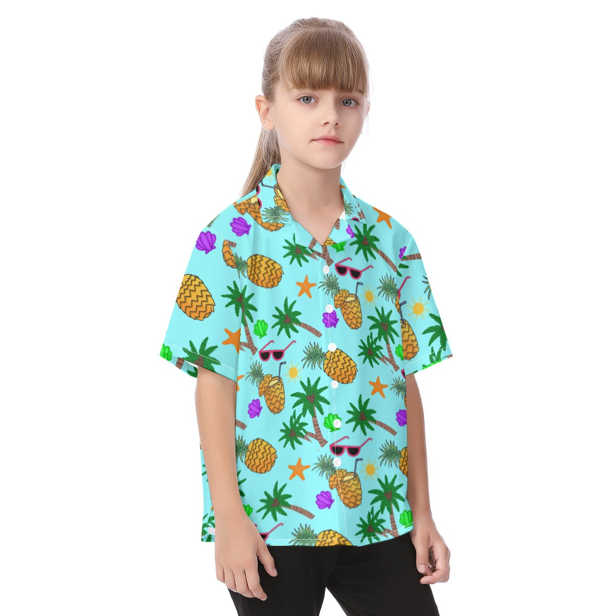 Tropical Getaway Kid's Button Up