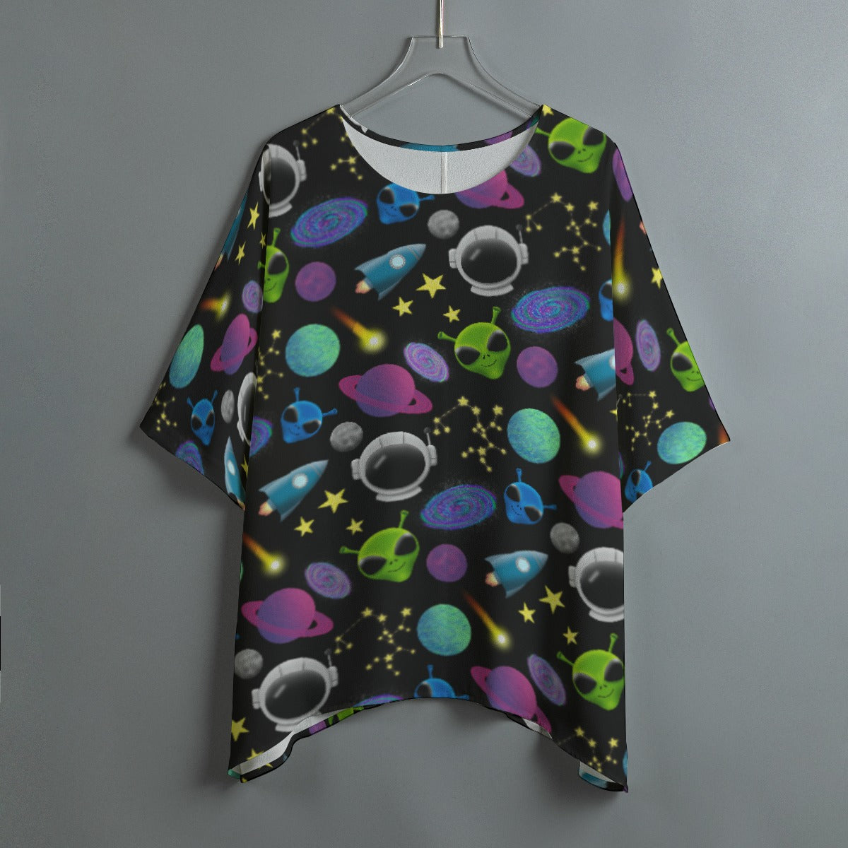 Out of This World Bat Sleeve Adult Shirt