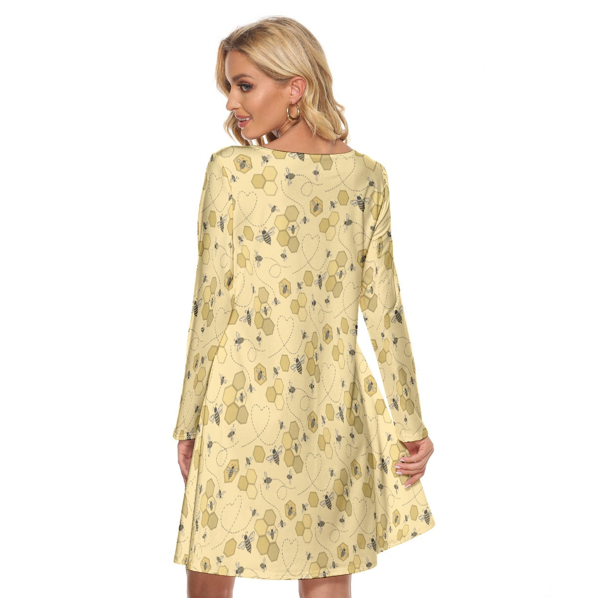 Bee-utiful Long Sleeve Adult Dress