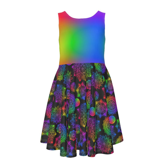 Rainbow Mandala Kid's Dress