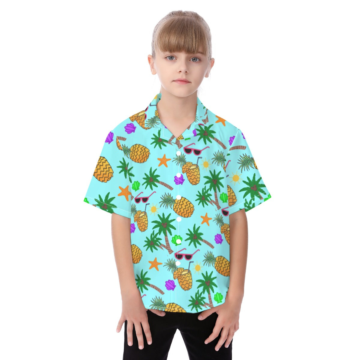 Tropical Getaway Kid's Button Up