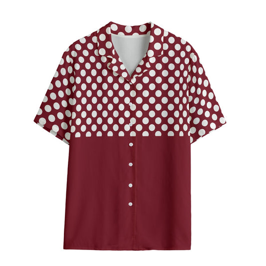 Polka Dot Women's Button Up