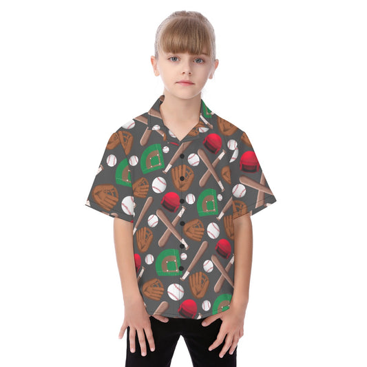 Batter Up Kid's Button Up