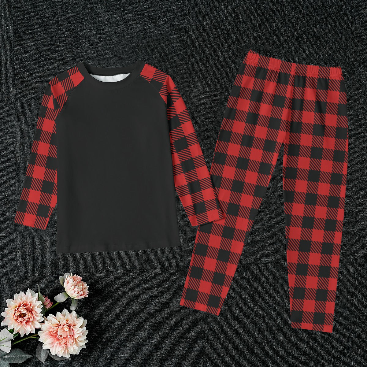 Kid's Red Buffalo Plaid Jammies