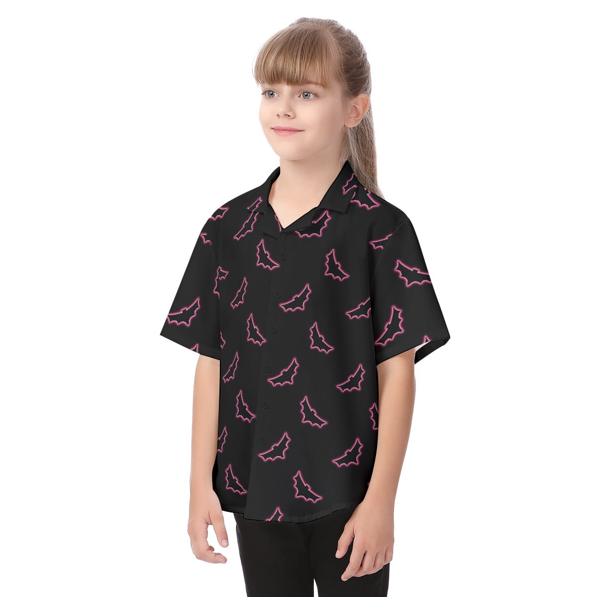 Neon Halloween Kid's Button Up